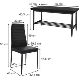 Vicco Sitzbank, und Stuhl Grand, 85 cm