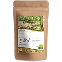 Mynatura Bio Hirtentäschelkraut getrocknet und geschnitten | Hirtentäschel | Pflanzenkraut | Kräutertee | Vegane Ernährung | Tee | Teekraut | 250g