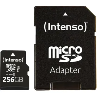 Intenso microSD UHS-I 256 GB + SD-Adapter