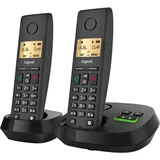 Gigaset Pure 220A Duo - 2 Schnurlose DECT-Telefone mit Anrufbeantworter - mit