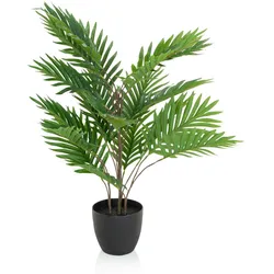 bümö plants Areca Kunstpflanze - Täuschend echte Goldfruchtpalme, geruchlose Premium Kunstblume für lebendiges Ambiente - authentische, künstliche