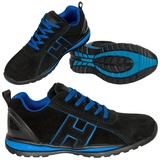 Reis Arbeitsschuhe Sicherheitsschuhe S3 Schutzschuhe Stahlkappe (47), Schwarz Rot