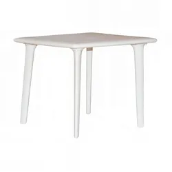 Resol DESSA Quadratischer Tisch Indoor, Outdoor 90x90 Weiß