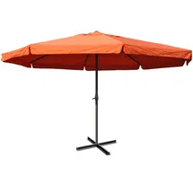 Mendler Meran Pro Ø 500 cm terracotta mit Volant ohne Ständer