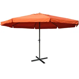 Mendler Meran Pro Ø 500 cm terracotta mit Volant ohne Ständer