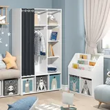 Vicco Kinderkleiderschrank Luigi 105,8 x 178,1 cm Kiefer weiß