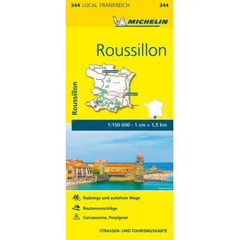 Gräfe und Unzer Michelin Roussillon: Straßen- und Tourismuskarte 1:150.000 (MICHELIN Localkarten)