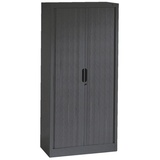 Californian Products CP Omnispace Rollladenschrank schwarzgrau 3 Fachböden 80,0 x 42,0 x 134,5 cm