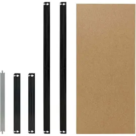 shelfplaza BLACK 40x30 cm Fachboden-Set in schwarz für BLACK Schwerlastregale