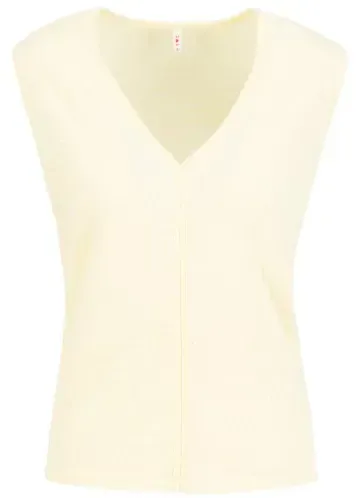 Blutsgeschwister Top Filigree Frontluke - cat’s paw white XS