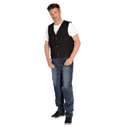 Nubuk Weste braun L