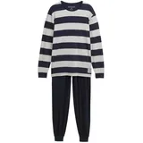 Tom Tailor Herren Gestreifter Pyjama, blau, Gestreift, Gr. 48