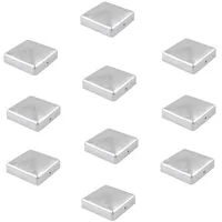 Baumarktplus 10x Pfostenkappe Abdeckkappe Edelstahl - Kupfer - verzinkt - Pyramide - Kugel... 101x101 mm verzinkt Pyramide