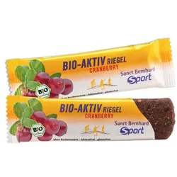 SANCT BERNHARD SPORT Energieriegel Bio Cranberry | 40 g Riegel