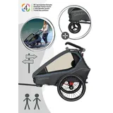 Kinderanhänger Kidgoo 2 steel grey
