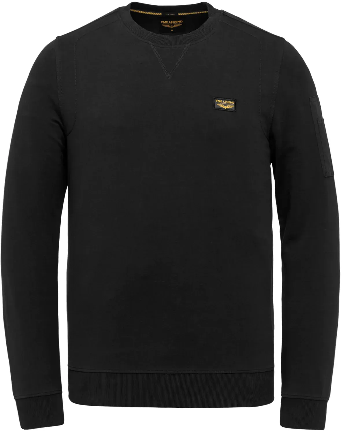 PME-Legend Herren Sweatshirt AIRSTRIP Regular Fit Schwarz L