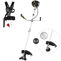 TEXAS BC358D Benzin Motorsense 4-Takt | 35,8 cm3 | 42 cm Arbeitsbreite | 5,5 kg | gelb/rot/schwarz/silber