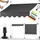 tillvex Klemmmarkise 350 cm grau
