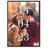 GRAVURZEILE Holzschild mit Foto - Personalisierte Foto Collage als Geschenk - DIN A4 Format
