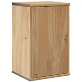 vidaXL Wandschrank Weiß 60x30x35 cm Massivholz Kiefer