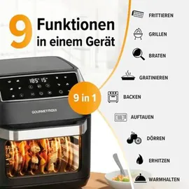 GOURMETmaxx Heißluftfritteuse 12 L schwarz
