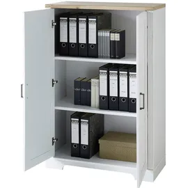 Möbel Boss JUDITH Aktenschrank 86,00 x 38,00 x 127,00 cm weiß