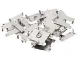 Besttoolifes Solarmodul-Erdungs-Set, Edelstahl, Erdungsclips, PV-Dachbefestigung, Erdungsplattenverbinder für Photovoltaikanlagen, Gewächshaus, 30,1 x 32 mm, 20 Stück