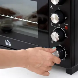 Homcom Mini Backofen 32L Schwarz