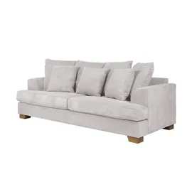 Soho Couch Webstoff 3-Sitzer Weiß