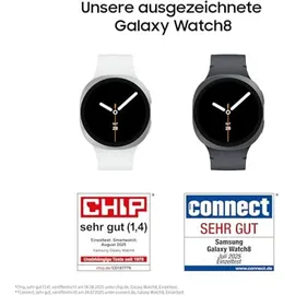 Samsung Galaxy Watch8 BT 44 mm Aluminiumgehäuse Graphite Sport Band Graphite M/L