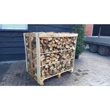 Brennholz | 4 Paletten von 0,30 RM | Mischholz aus Birke & Erle | 25cm Länge