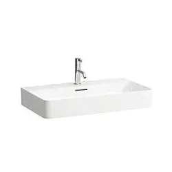 LAUFEN Val Waschtisch, 75x42cm, mit Hahnloch und Überlauf, Saphirkeramik