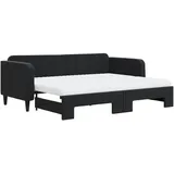vidaXL Tagesbett 90 x 200 cm Schwarz