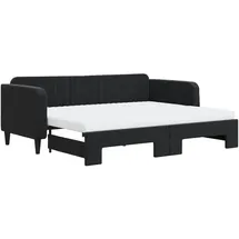 vidaXL Tagesbett 90 x 200 cm Schwarz