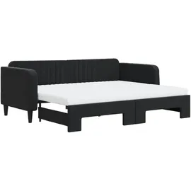 vidaXL Tagesbett 90 x 200 cm Schwarz