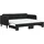 vidaXL Tagesbett 90 x 200 cm Schwarz