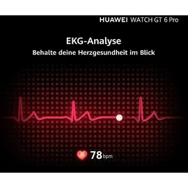 Huawei Watch GT 6 Pro 46 mm Fluorelastomer-Armband schwarz