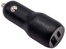 belkin BoostCharge Kfz-Ladeadapter schwarz, 37 Watt