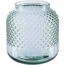 creativ home Dekovase CREATIV HOME "Vase", grün, H:19cm Ø:19cm, Vasen, mit durchbrochenem Design