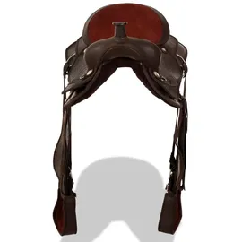 vidaXL Western-Sattel 16" Braun