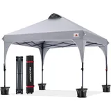 luxuskollektion Faltpavillon 3 x 3 m Grau