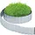 Relaxdays Rasenkante 15m, Beetbegrenzung aus Metall, verzinkt, flexibel, Umrandung f. Beet oder Rasen, 16cm hoch, Silber