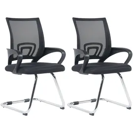 CLP Eureka Freischwinger Polyester Schwarz