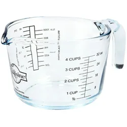 Ôcuisine Messkanne, Messbecher, Borosilikat, transparent, 1l, Ø15.5cm, Höhe:11cm
