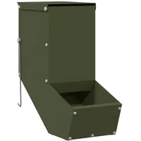 VidaXL Kaninchenfütterer Olive Grün 12,5 x 26 x 28,5