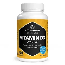 Vitamin D3 2.000 IE Tabletten vegetarisch