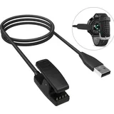 INF Clip-Ladegerät für Garmin Forerunner 235/735XT/630/645/230/Vivomove/Approach S20 / Schwarz