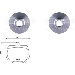Hella Pagid Bremsenset 213mm Vorne Passend Für Mini Austin Rover Morris: Bremsbelagsatz, Scheibenbremse Austin: Gbp177 Austin: Gbp213 Austin: Gbp281 A