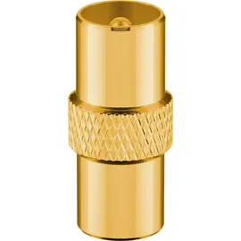 goobay 70325 TV-Antennenkabel, Koax-Buchse auf Koax-Stecker, 4-fach geschirmt, 135 dB typ, 4x m,