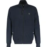Lerros Herren Sweatjacke in Struktur-Baumwollqualität - Classic Navy - S